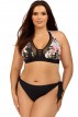 Plus Size Μαγιό Μπικίνι Lorin Μαύρο L-1207