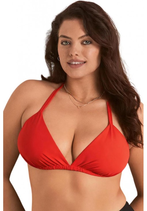 Κόκκινο Plus Size Τοπ Μαγιό Τριγωνάκι για Μεγάλο Στήθος Annamu A-1186