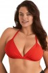 Κόκκινο Plus Size Τοπ Μαγιό Τριγωνάκι για Μεγάλο Στήθος Annamu A-1186