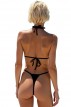 Μαύρο Ριπ Μπικίνι Τρίγωνο με String Σλιπ LadyM MA-01-Black