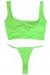 Neon Πράσινο Ριπ Μπικίνι με String Σλιπ LadyM MA-09-2