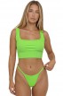 Neon Πράσινο Ριπ Μπικίνι με String Σλιπ LadyM MA-09-2