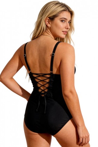  Γυναικείο Μαγιό Ολόσωμο Annamu Μαύρο A-1164