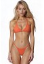 Πορτοκαλί Ριπ Μπικίνι Τρίγωνο με String Σλιπ LadyM MA-01-Orange