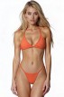 Πορτοκαλί Ριπ Μπικίνι Τρίγωνο με String Σλιπ LadyM MA-01-Orange