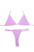 Ροζ Παστέλ Ριπ Μπικίνι Τρίγωνο με String Σλιπ LadyM MA-01-Pink