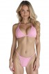 Ροζ Παστέλ Ριπ Μπικίνι Τρίγωνο με String Σλιπ LadyM MA-01-Pink
