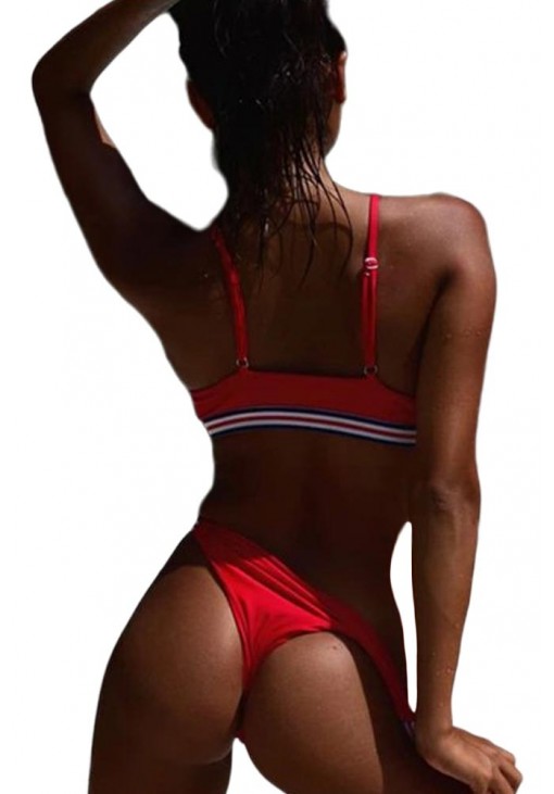 Sexy String Μαγιό - Set Bikini Κόκκινο YN210517